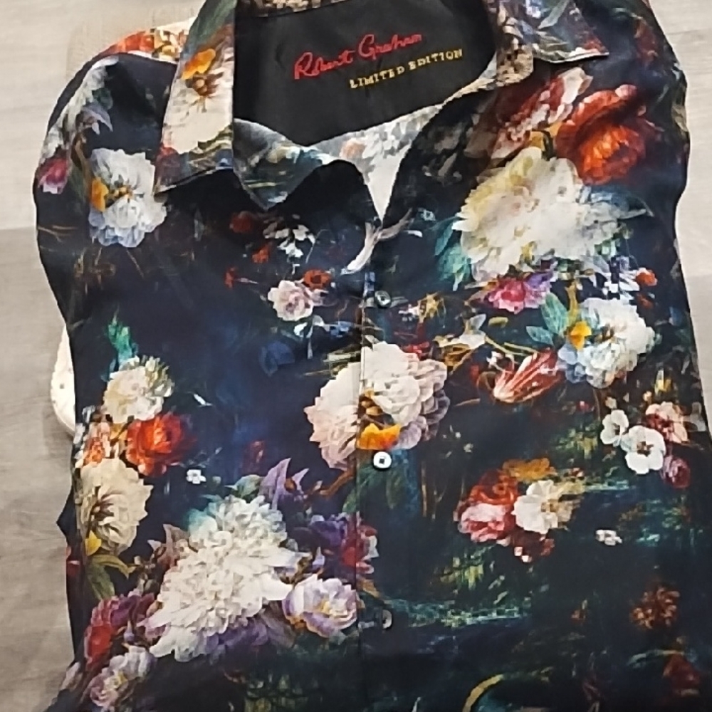 Robert Graham Floral Multicolor Dress Shirt